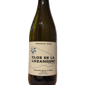 Bottle of Domaine de l’Epinay Muscadet Sèvre et Maine sur Lie Clos de la Lozangère Loire Valley white wine