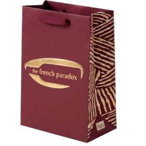 Two-bottle luxury French Paradox wine bag